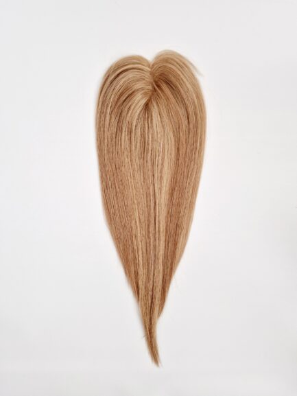 Mini Topper z włosów naturalnych 13x8 ciepły blond 045