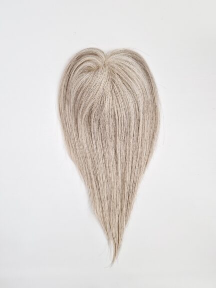 055 Topper z włosów naturalnych siwe 40cm